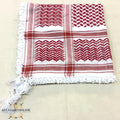 Ornamented Jordanian Red Shemagh Keffiyeh | شماغ أردني أحمر مهدّب